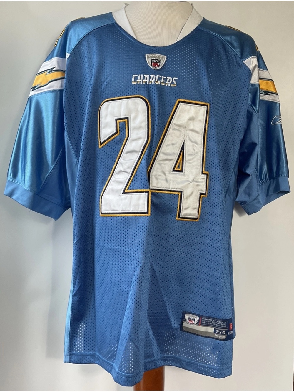 Reebok On field San Diego Chargers Ryan Mathews #24 Stitched Jersey Size 54